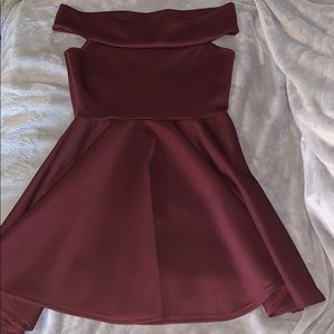 Maroon causal/homecoming dress
